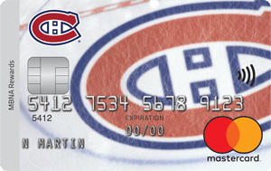 Montreal Canadiens  MBNA Rewards Mastercard